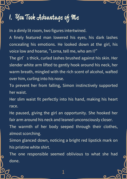 (Fiction)Unspoken Affection-Dark Mode(1036 pages)