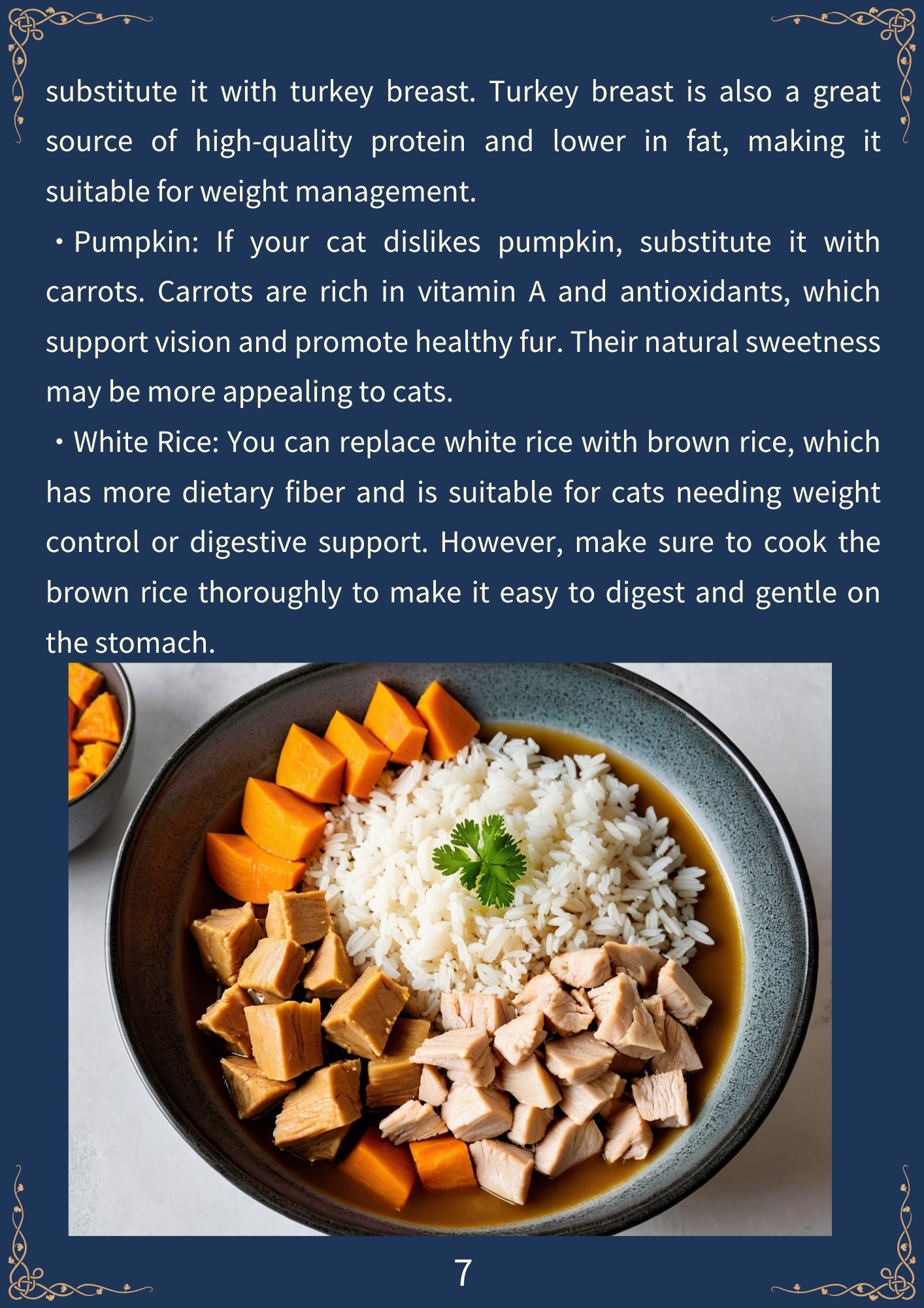 Say No to Processed Food-50 Healthy Meals You Can Make for Your Cat-Dark Mode(185 pages)