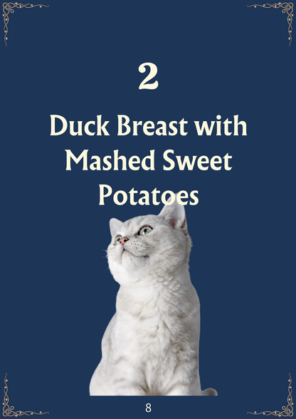 Say No to Processed Food-50 Healthy Meals You Can Make for Your Cat-Dark Mode(185 pages)