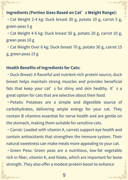 Say No to Processed Food-50 Healthy Meals You Can Make for Your Cat(185 pages)