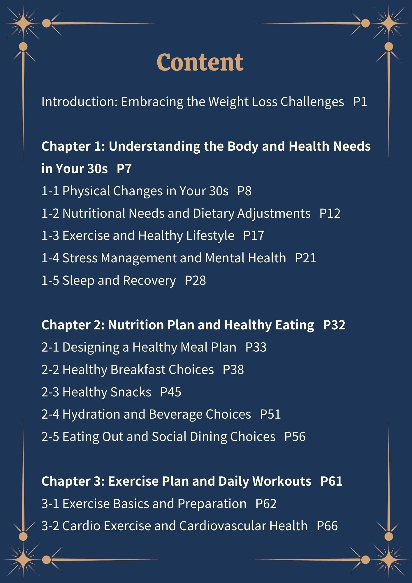 Age 30s Easy Guide. 14-Day Shape Up Plan-Dark Mode(235 pages)