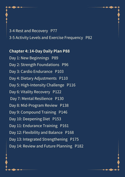 Age 20s Easy Guide. 14-Day Shape Up Plan-Dark Mode(202 pages)