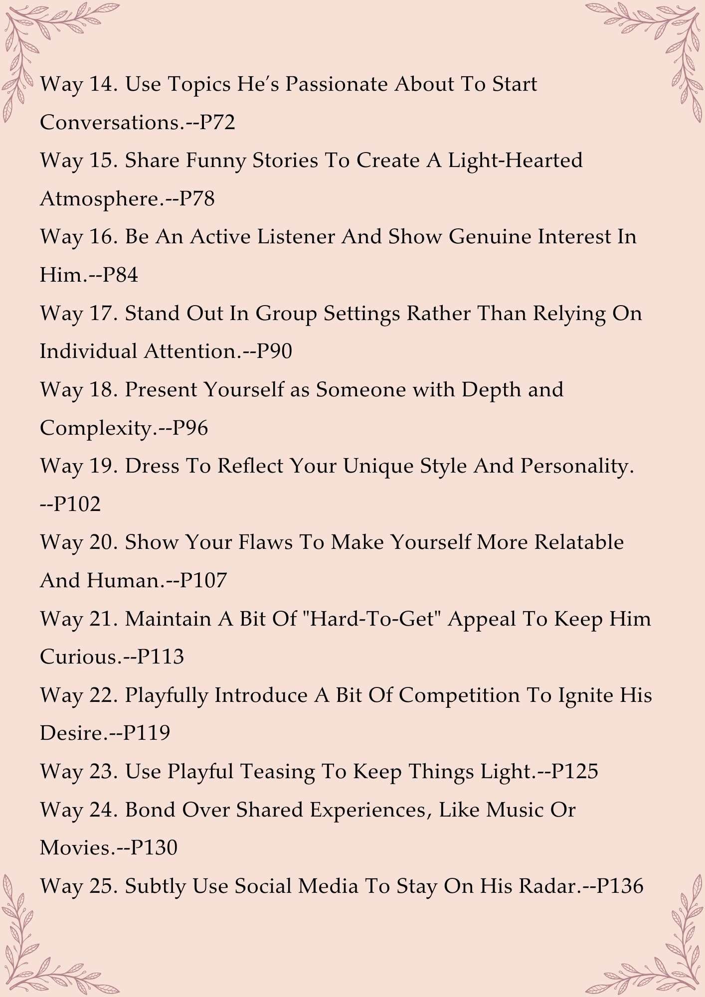 100 Ways to Get Him Committed(530 pages)