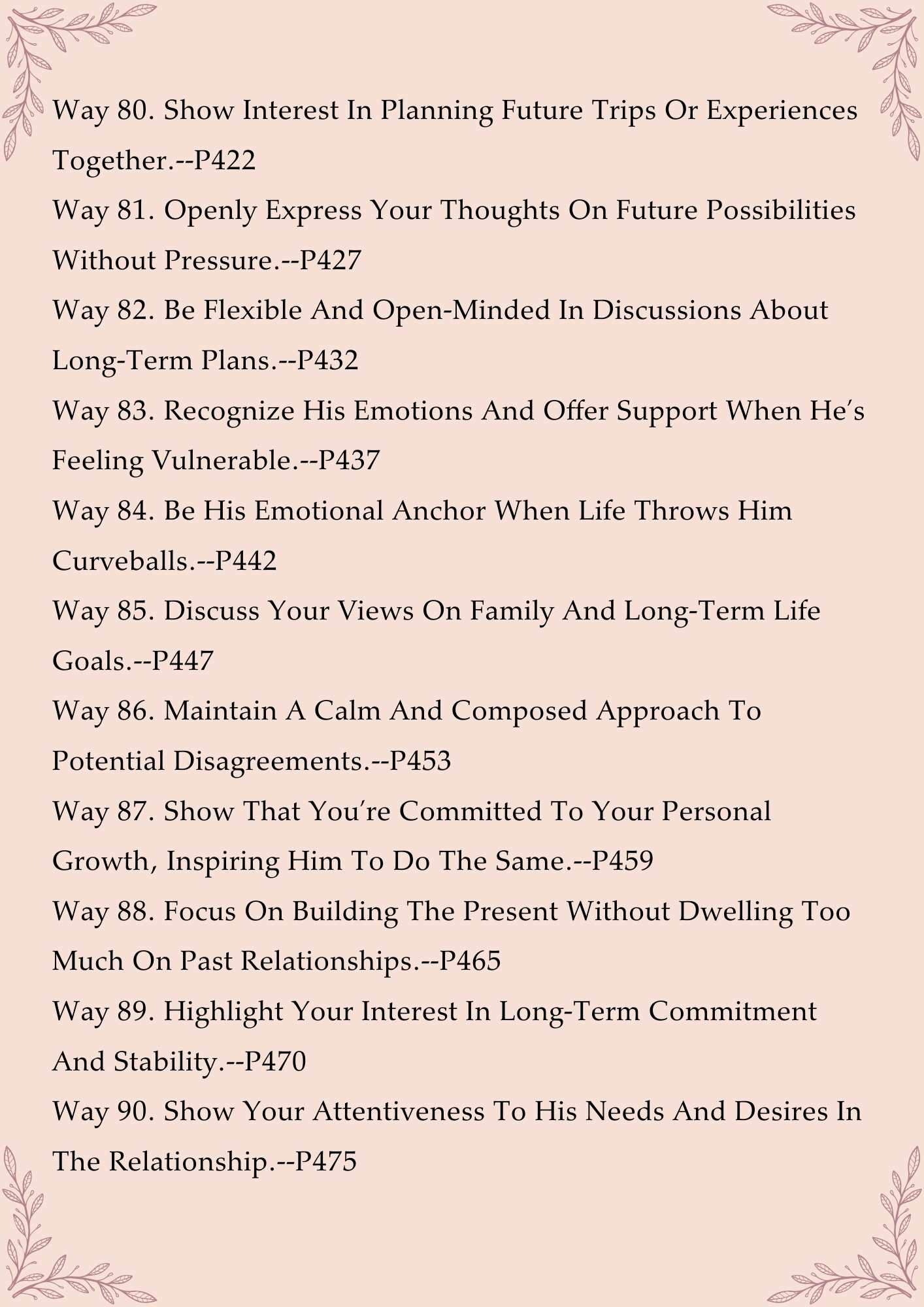 100 Ways to Get Him Committed(530 pages)