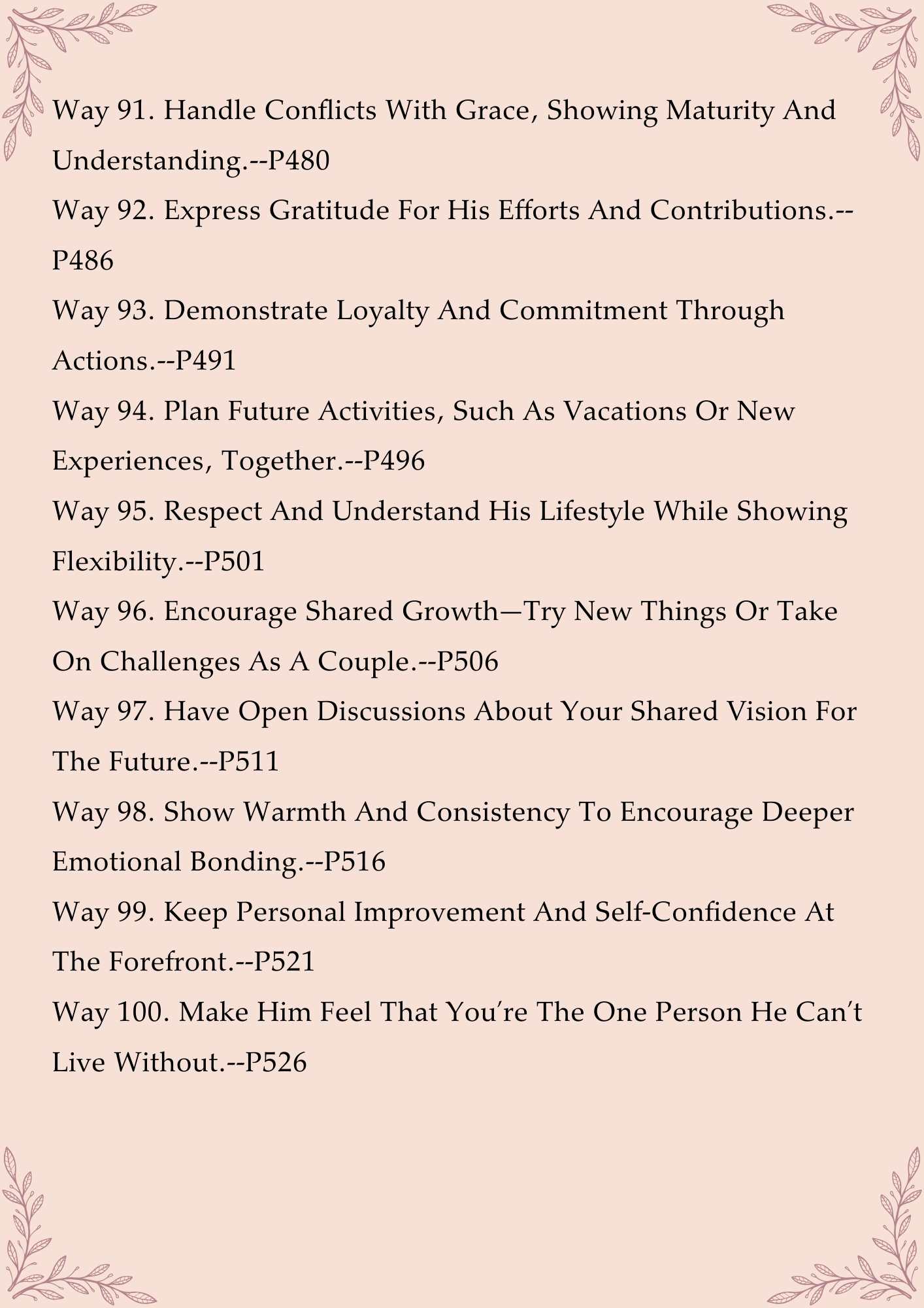 100 Ways to Get Him Committed(530 pages)