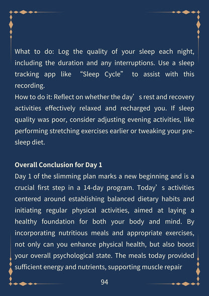 Age 20s Easy Guide. 14-Day Shape Up Plan-Dark Mode(202 pages)