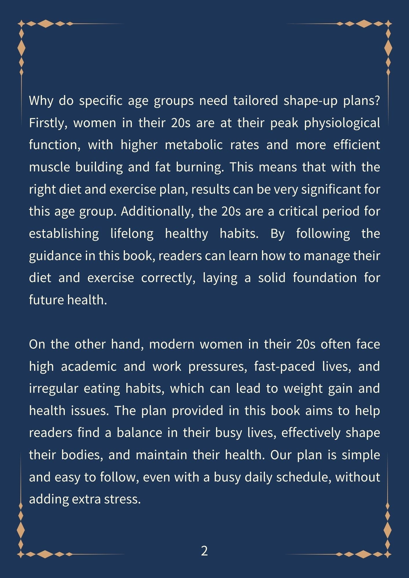 Age 20s Easy Guide. 14-Day Shape Up Plan-Dark Mode(202 pages)