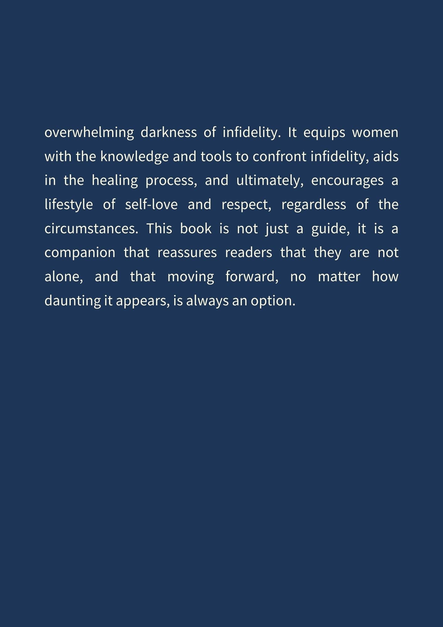 When He Cheats. A Step-by-Step Guide Decoding the Signs of Infidelity and Moving Forward. -Dark Mode(167 pages)