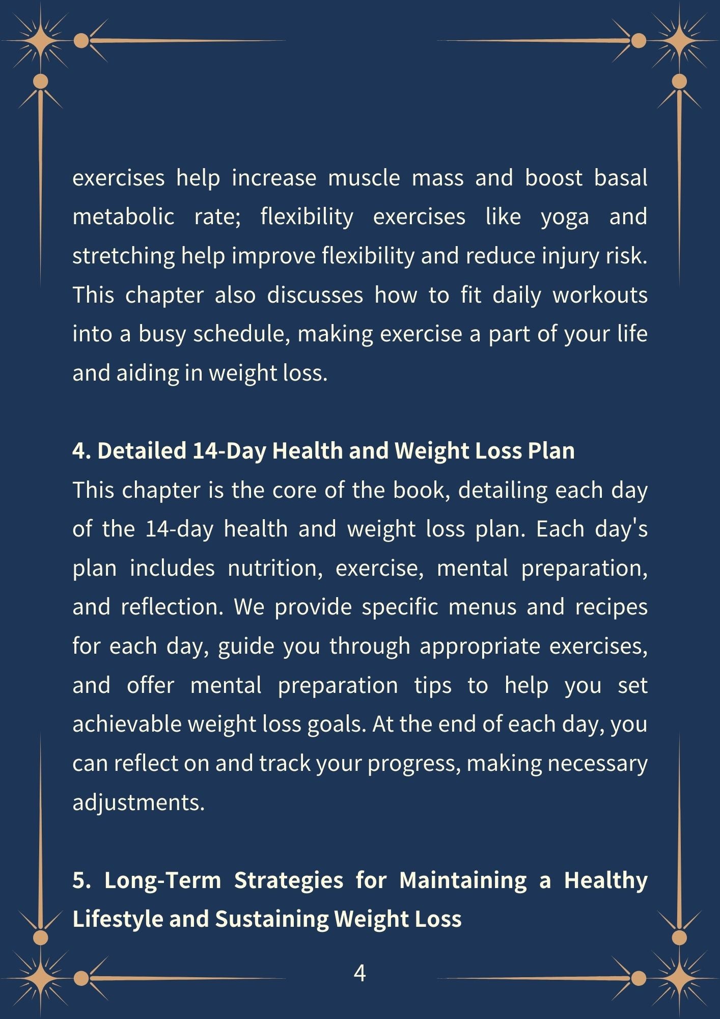 Age 30s Easy Guide. 14-Day Shape Up Plan-Dark Mode(235 pages)