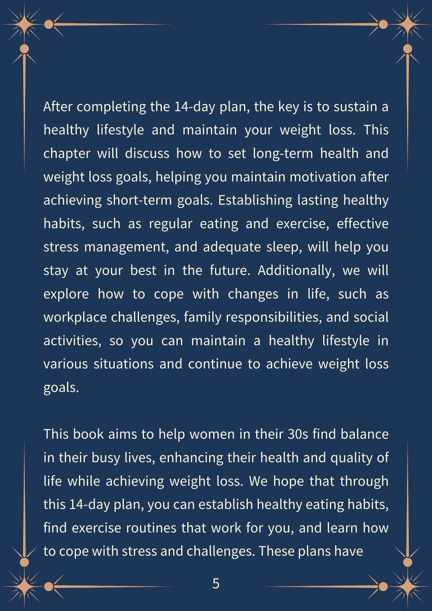 Age 30s Easy Guide. 14-Day Shape Up Plan-Dark Mode(235 pages)